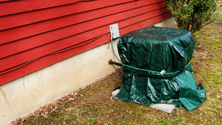 central air winter cover